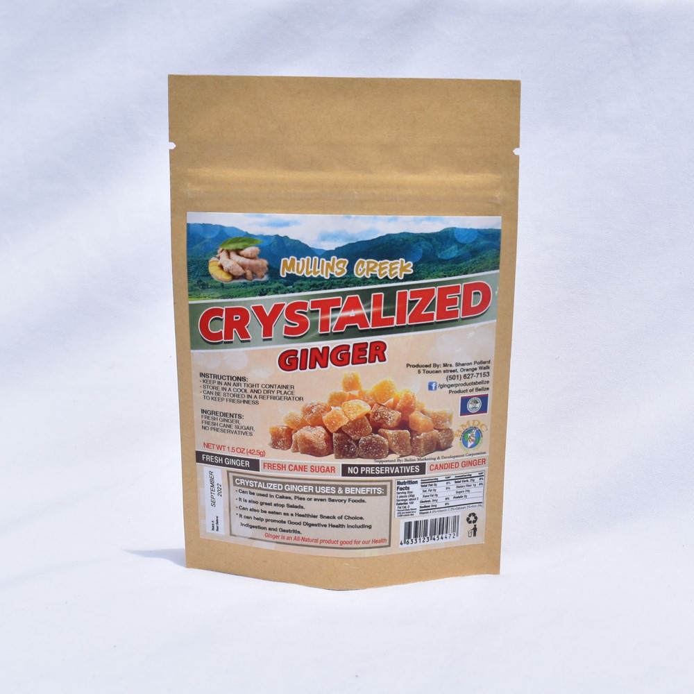 Mullins Creek Crystalized Ginger Belize gift