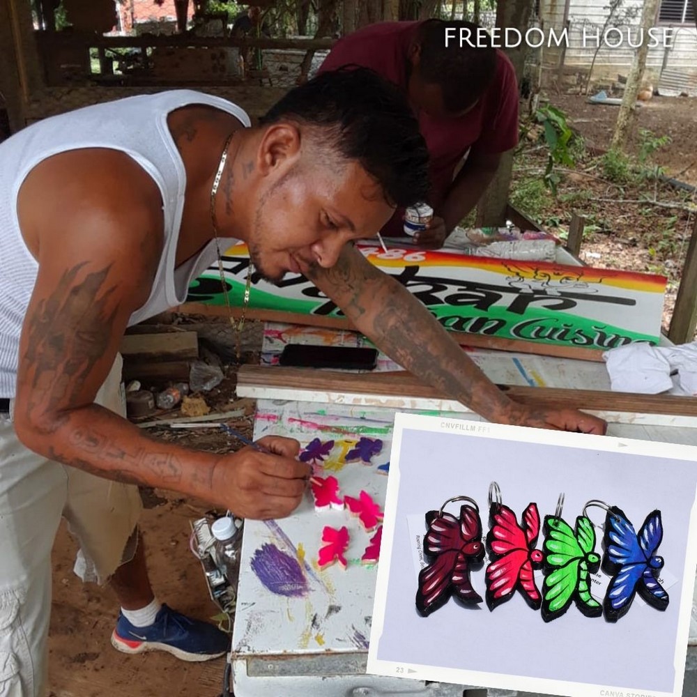 Butterfly Keychain Belize gift by Elijah
