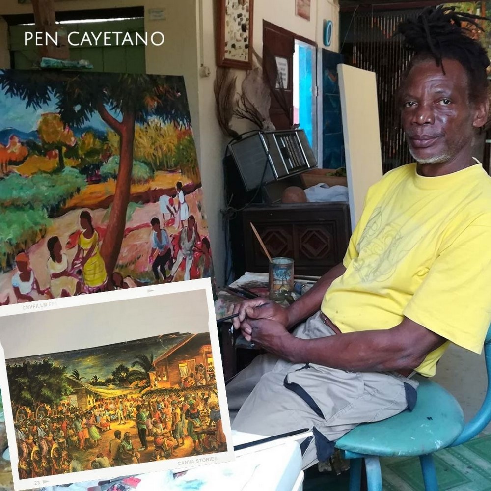 Pen Cayetano Art Postcard Belize gift
