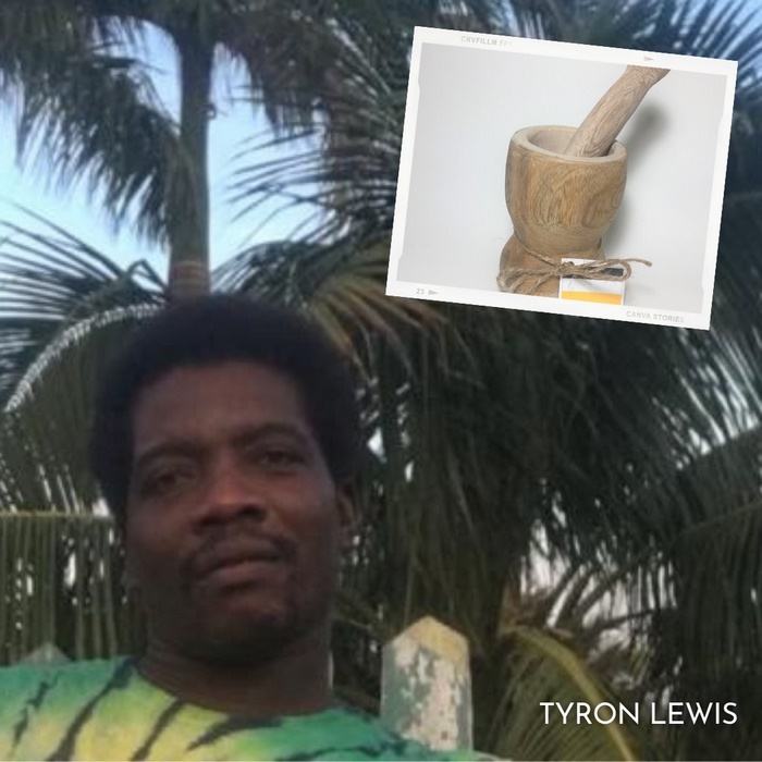 mortar and pestle Belize gift by Tyron Lewis