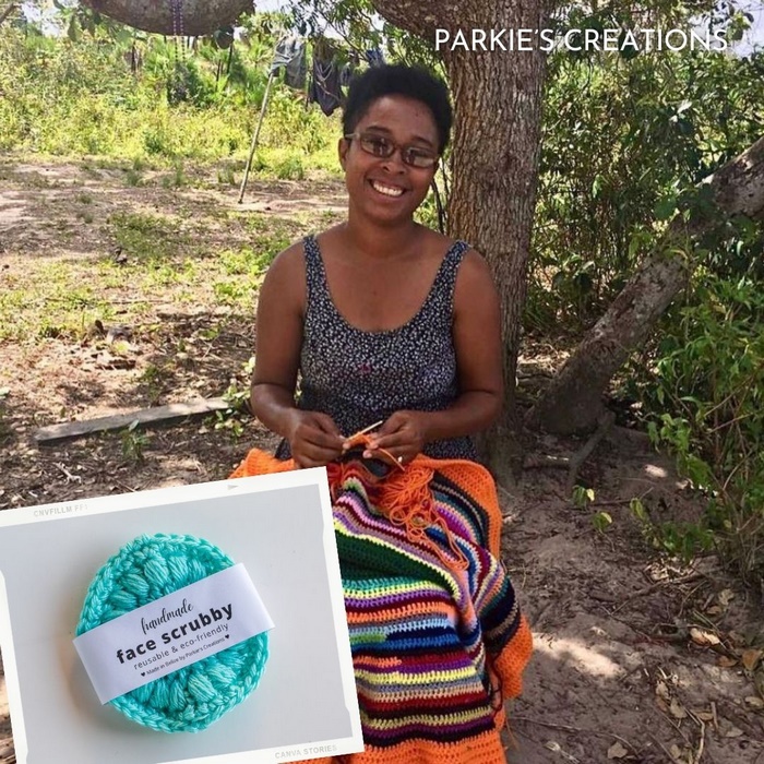 parkie's creations face scrubbies Belize gift